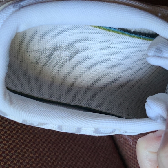 Nike Air Max Theo White w/ Animal Print Women's Sz 10 - Picture 7 of 14